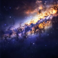 milky way in space.