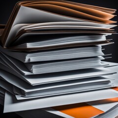 Poster - stack of books on the table