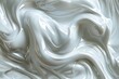 White cream waves background. Beautiful close up macro image for mockups, templates and patterns.
