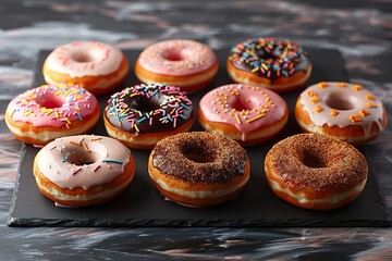 Wall Mural - National donut day social media post 