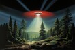 UFO invading light outdoors nature