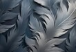 Monochrome feathers texture creating a soft background. Delicate and detailed feather pattern with a tactile quality.