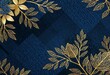 Exquisite golden embroidery on dark fabric. This image displays luxury and texture with a focus on craftsmanship.