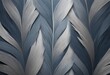 Blue-toned feathers arranged in an intricate pattern. The image showcases texture and natural design elements.