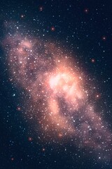 Sticker - milky way, stars and nebula. space dark background, night starry sky