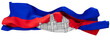 Majestic Waving Flag of Cambodia Featuring Angkor Wat Silhouette and Bold Colors