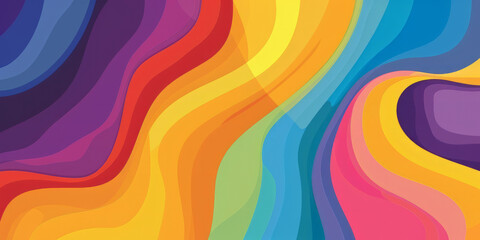 Abstract rainbow colored stripe background