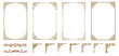 © terentyevner55 - Set of Decorative vintage frames and borders. Vector Corners. floral ornament..eps