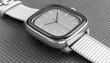wrist smart watch mockup with white strap