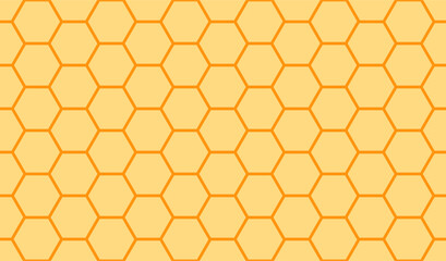 Wall Mural - seamless pattern with honeycomb vector illustration. hexagon pattern. seamless texture of honeycomb.