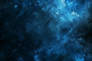  dark blue black abstract background with grunge texture and glowing light effect vector illustration