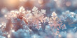 Winter Wonderland: Snowflakes on Canvas