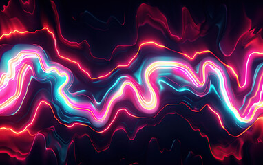 Wall Mural - Abstract sythwave background