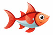 cardinal tetra fish cartoon vector illustration