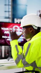 Poster - Oil Refinery Worker Confused With Malware Attack