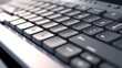 © KRIS - Keyboard of a modern laptop close-up. 3D rendering