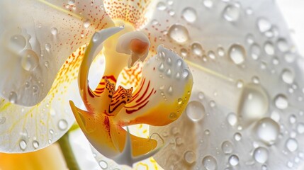 Sticker - Close-up of wet flower