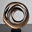 A dynamic sculpture of twisting and turning elements, evoking a sense of fluidity4