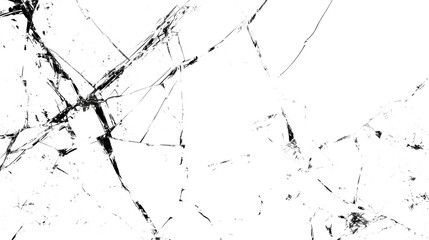 Abstract black and white shattered glass pattern