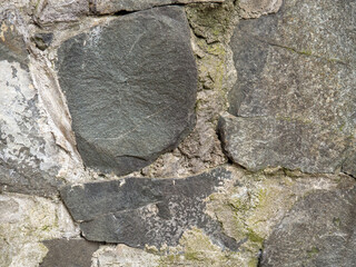 Old masonry. Background of stones. Architecture element.