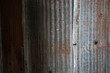 rusty corrugated iron wall texture, grunge background.