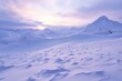 Glistening Snowfield Gradients: Pristine Glow of Untouched Snowscapes