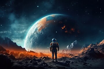 Astronaut space astronomy universe.