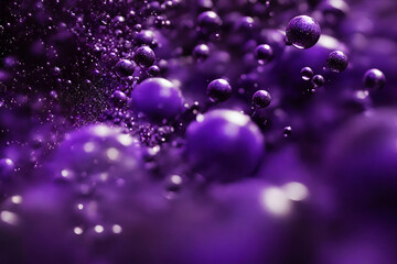 Wall Mural - connecting dots and lines purple and black blur background