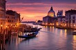 Venetian Sunset Gradients: Captivating Venice under Evening Hues