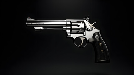 Wall Mural - Revolver icon game icon 3d