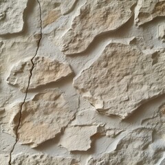 Wall Mural - b'Rough beige stone wall texture background'