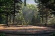 © Rawpixel.com - Empty park stage architecture outdoors woodland.