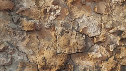 Canvas Print - Cracked wall close-up