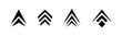 Moving up arrow signs – Set of modern click cursor icons – Isolated simple arrow pointers