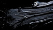 paint black color on black background, water color style