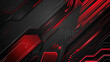 © Nenone - abstract black, red background with diagonal square lines design. elegant black background with shiny red lines.