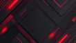 © Nenone - abstract black, red background with diagonal square lines design. elegant black background with shiny red lines.