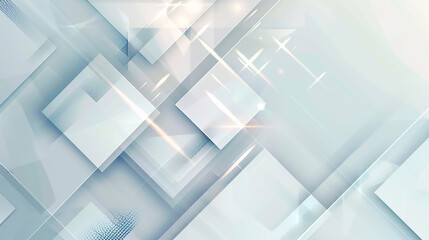 Wall Mural - abstract white background. geometric white and soft blue motion background loop. white and grey grad