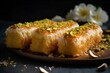kunafa, fingers, cream, dessert, sweet, delicious, pastry, middle-eastern, cuisine, food, treat, indulgence