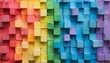 Rainbow Cubism: Geometric Wood Texture geometric, colorful, art, shape, cube, decoration, backdrop, blue, tiles, block, grid, bathroom