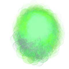 Poster - abstract green sphere