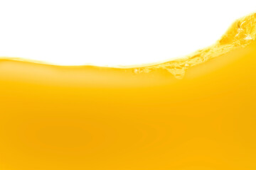 Poster - Close up bright orange juice texture for health and nature waves