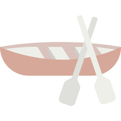 Sticker - Canoe Illustration