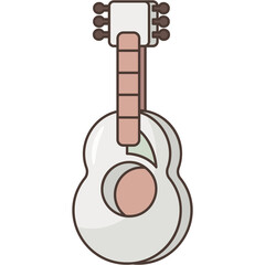 Canvas Print - Guitar Sticker