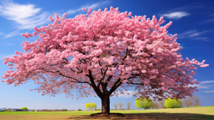 Wall Mural - tree in bloom in spring.