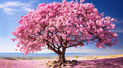 Wall Mural - tree in bloom in spring.