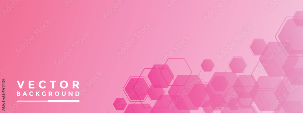 Background Pink hexagon pattern look like honeycomb vector illustration ...