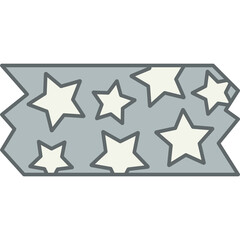 Wall Mural - Star Pattern Tape Sticker