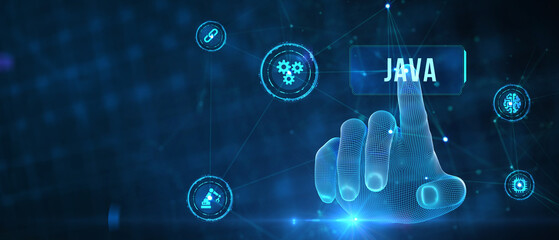Wall Mural - software, web development, programming concept. programming languages java and program. software dev