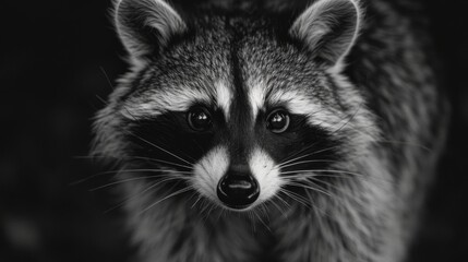 Wall Mural - Raccoon, animal wallpaper image in high resolution